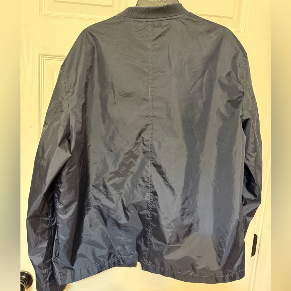 John Varvatos navy Racer Jacket - Picture 2 of 7